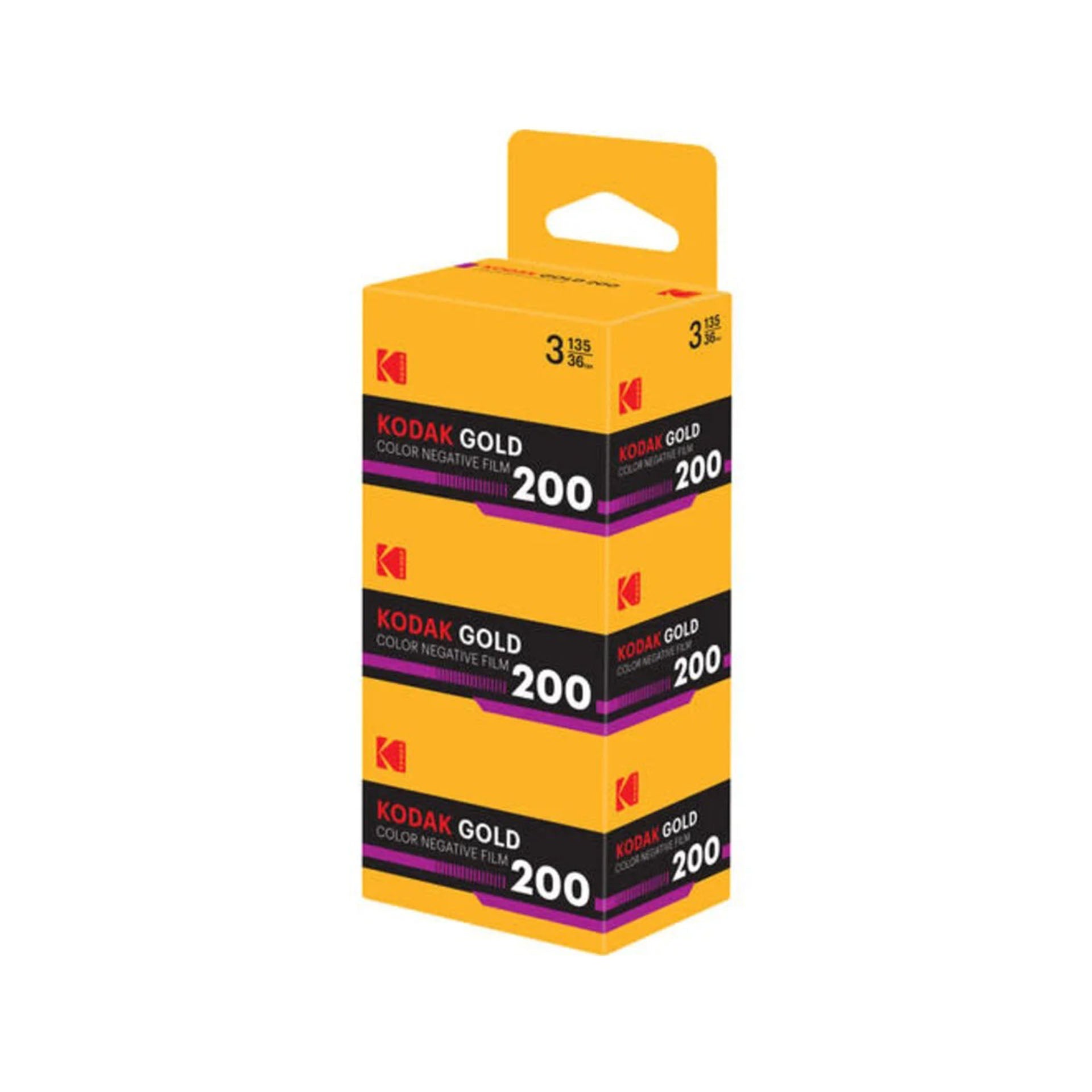 Kodak Eastman Gold 200 35mm Colour Film 36 Exp (3 Pack)