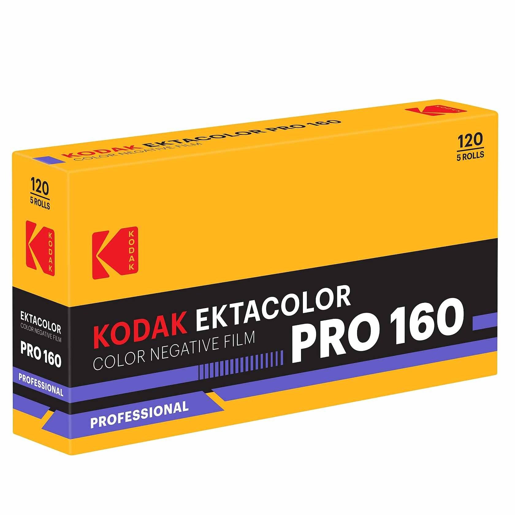 Kodak Ektacolor Pro 160 120 Colour Film (5 Pack)