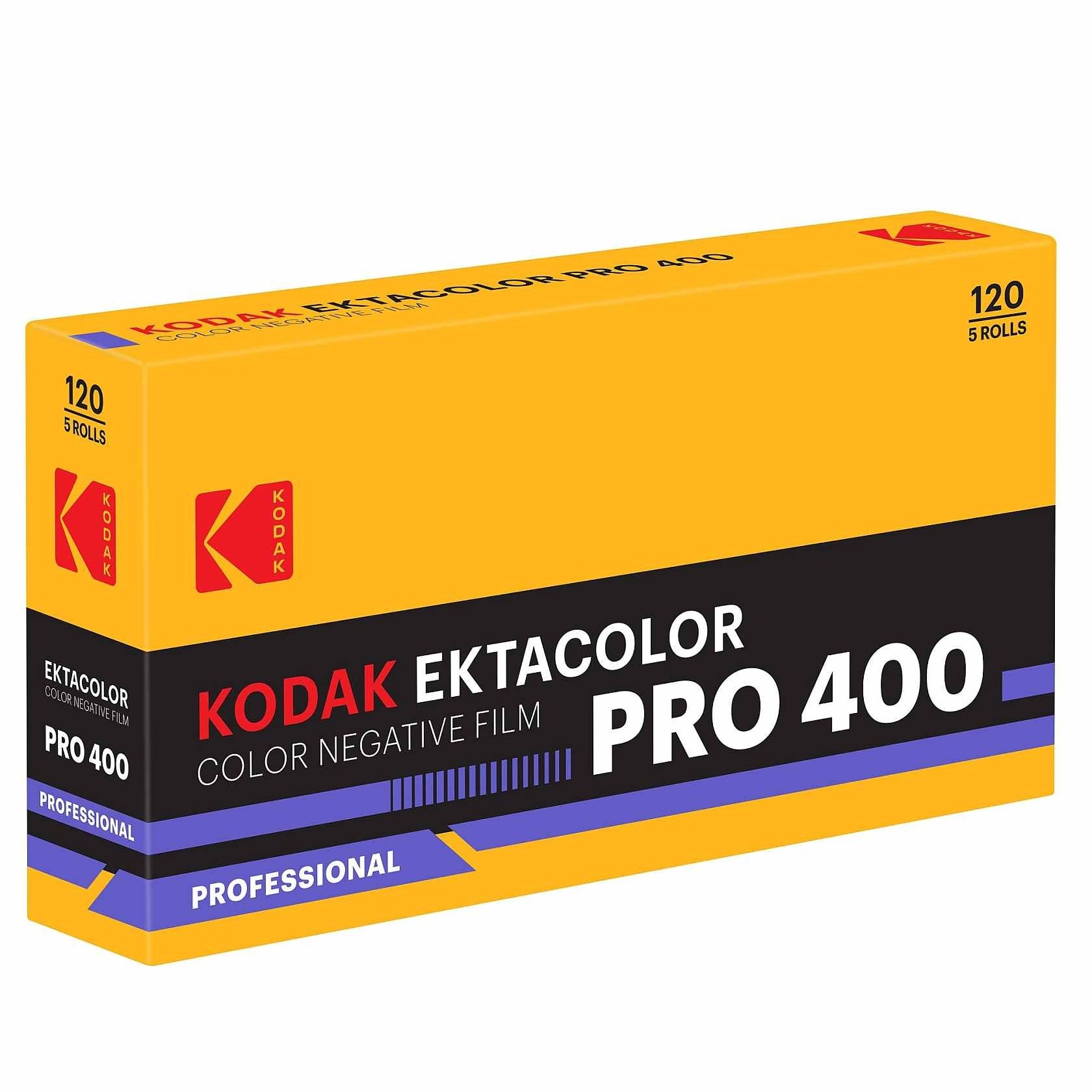 Kodak Ektacolor Pro 400 120 Colour Film (5 Pack)