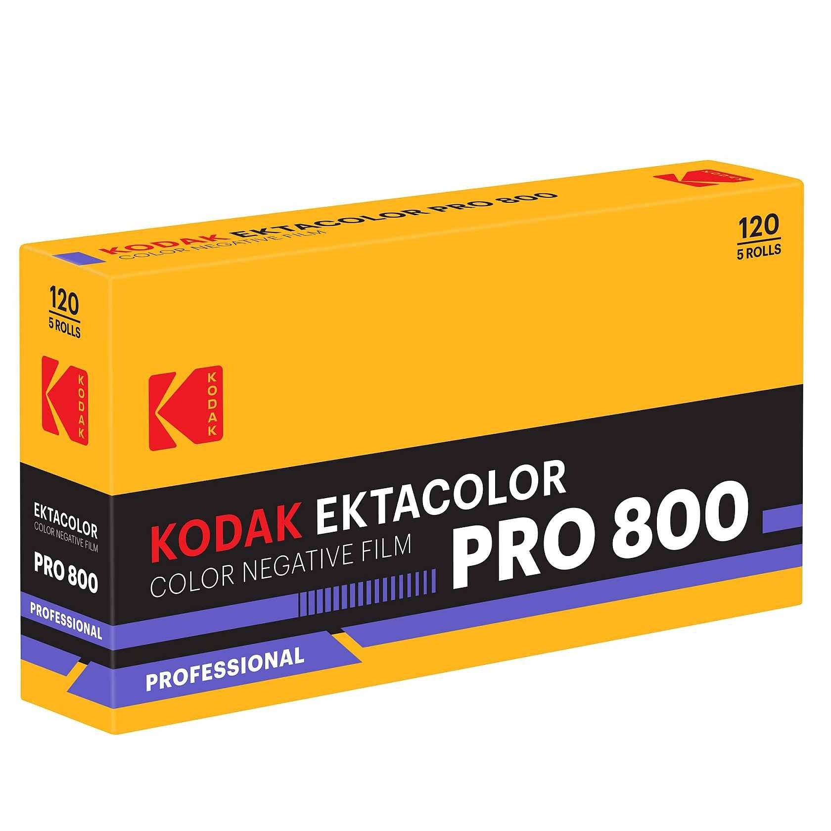Kodak Ektacolor Pro 800 120 Colour Film (5 Pack)